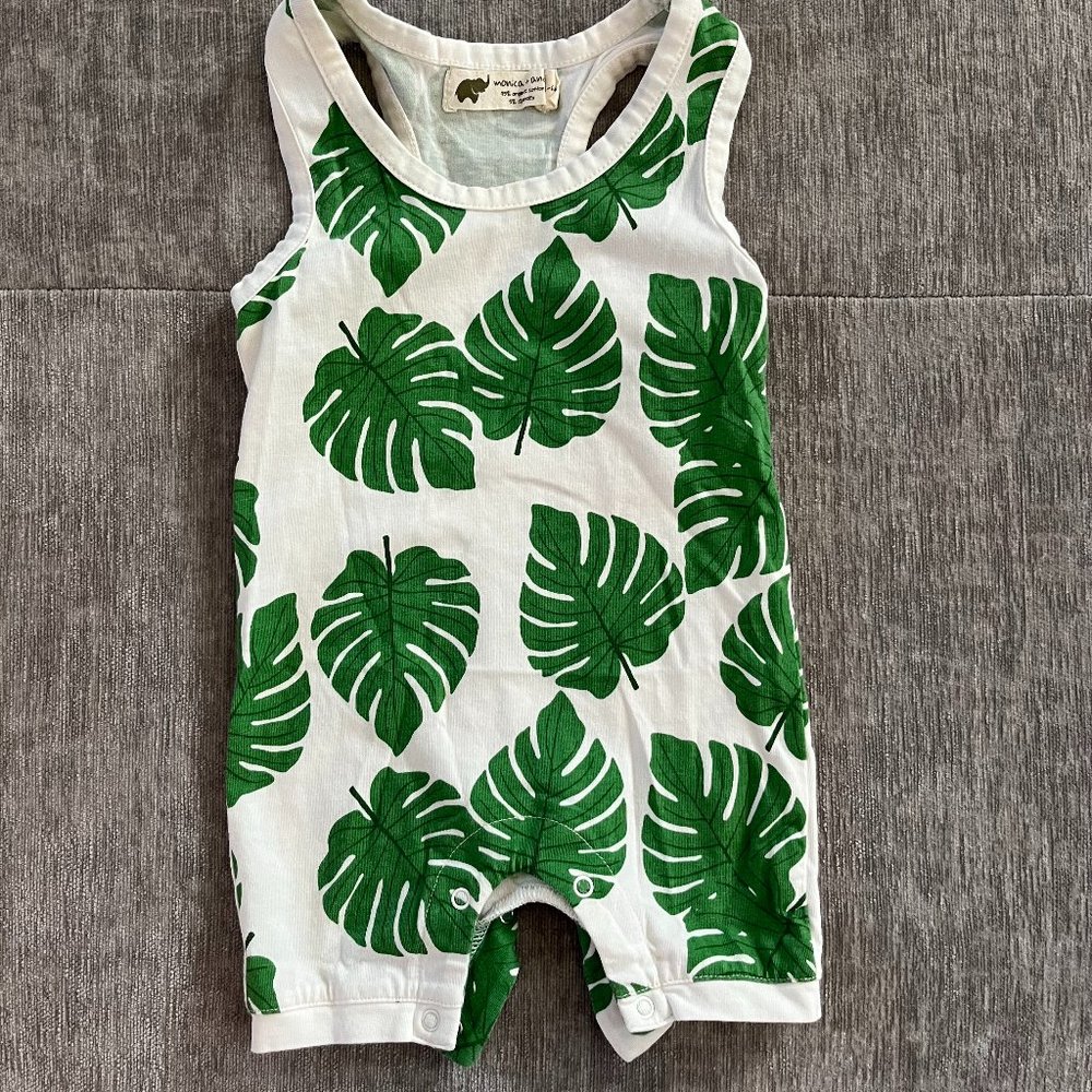 Monica + Andy Under the Palms Racerback Shortall 3-6M